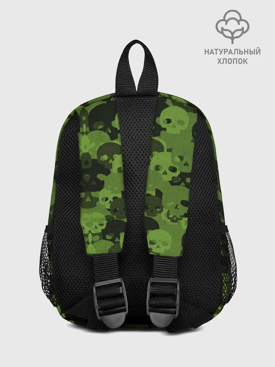 Рюкзак детский / Камуфляж Черепа | Текстура