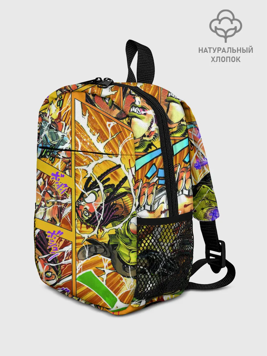 Рюкзак детский / Оранжевый комикс JoJo