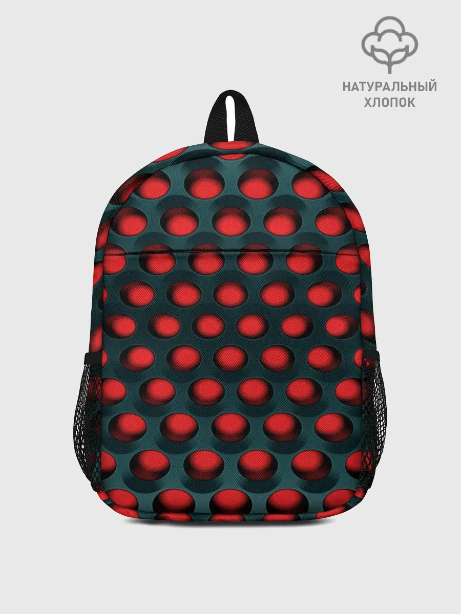 Рюкзак детский / Раскалённый красный 3Д