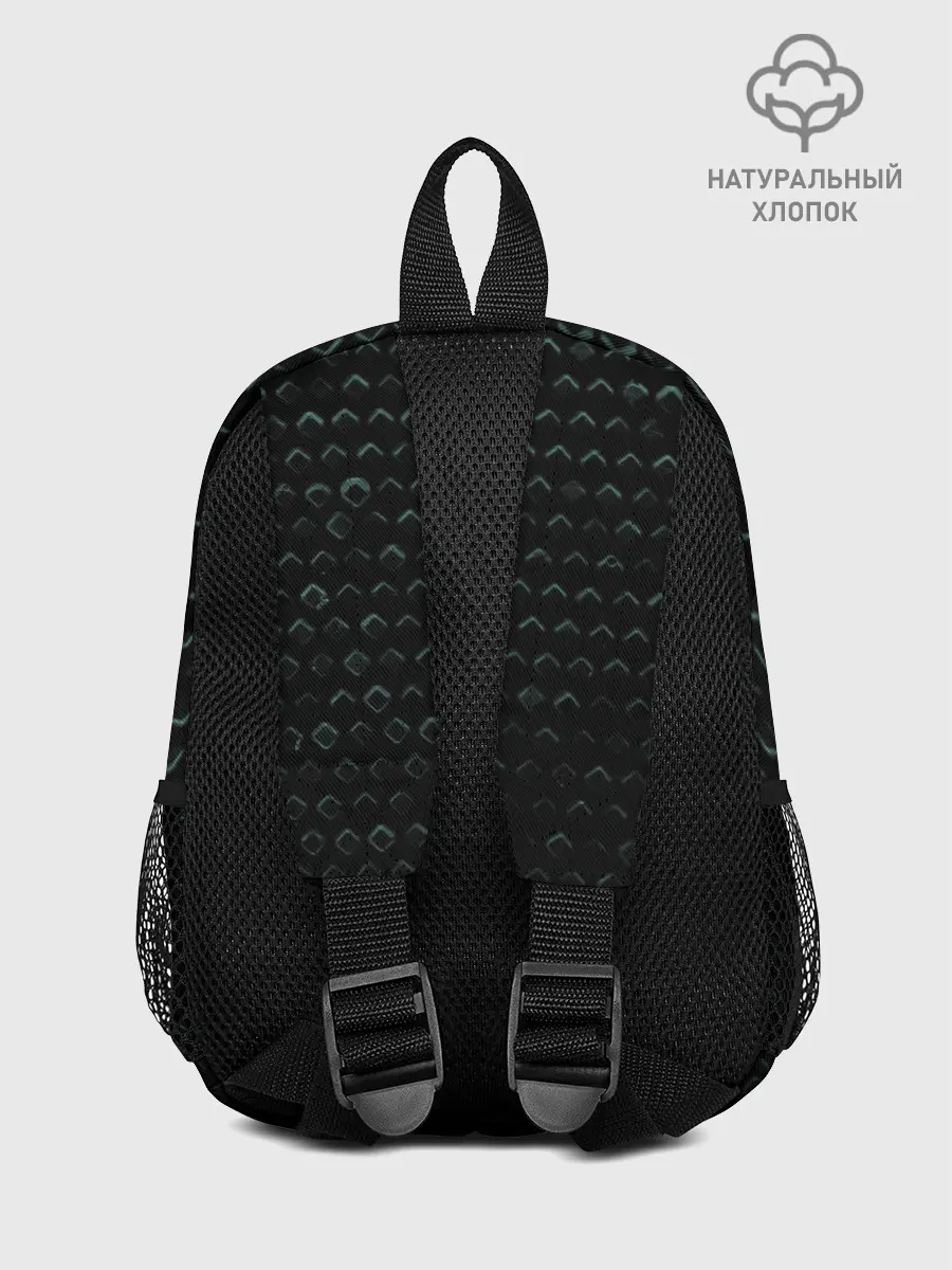 Рюкзак детский / Текстура геометрия ромбы черны