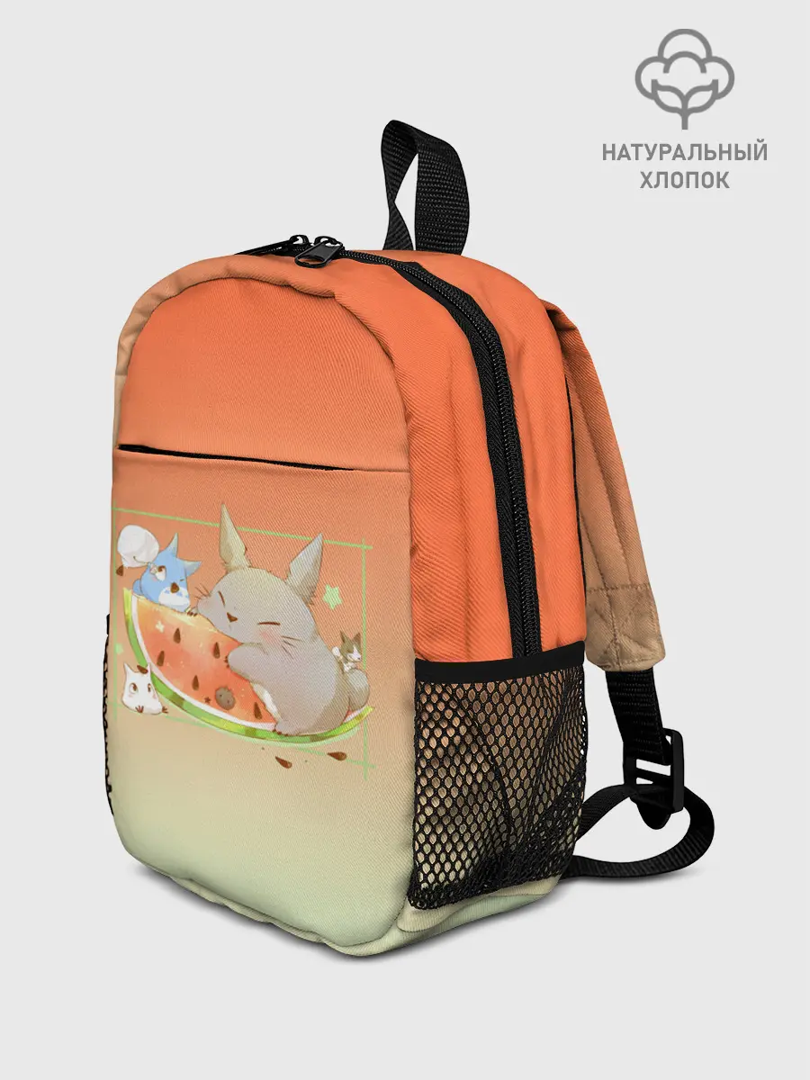 Рюкзак детский / Семейство Тоторо ест арбуз
