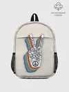 Рюкзак детский / PEACE and LOVE | МИР и ЛЮБОВЬ