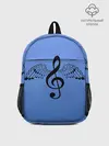 Рюкзак детский / Скрипичный ключ и крылья ноты