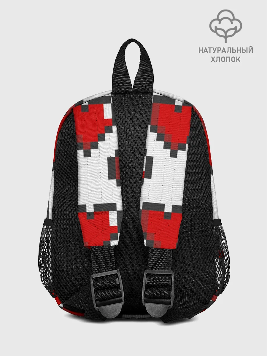 Рюкзак детский / Пиксельные сердечки