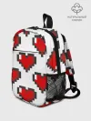 Рюкзак детский / Пиксельные сердечки