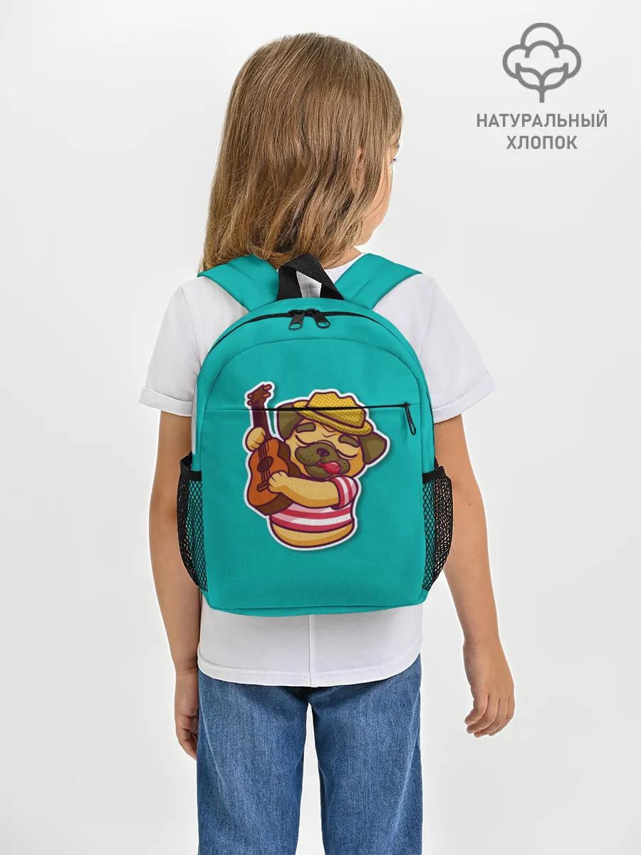 Рюкзак детский / Мопс музыкант