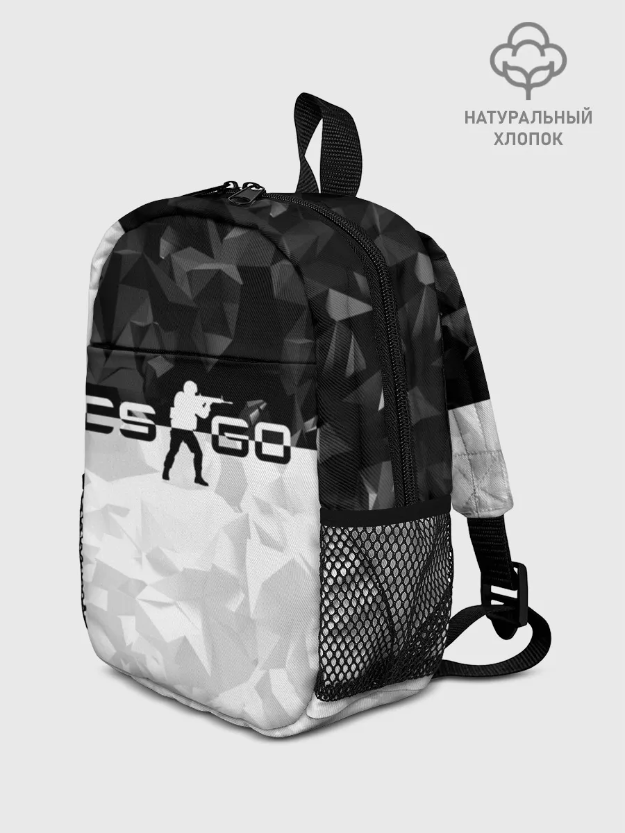 Рюкзак детский / CS GO BLACK WHITE GEOMETRY