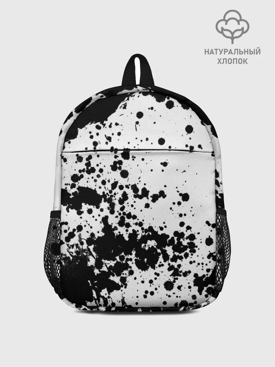 Рюкзак детский / Черно-белые капли
