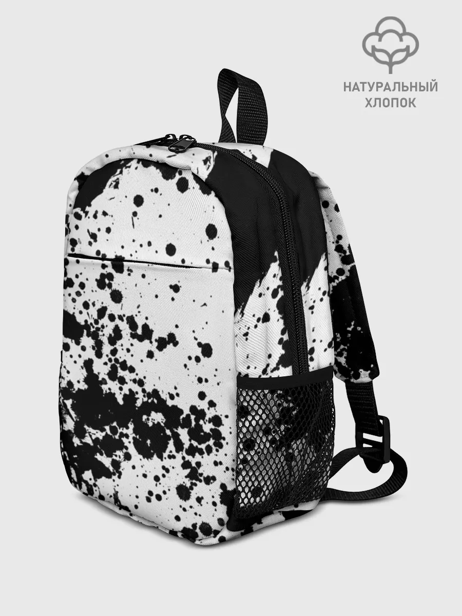 Рюкзак детский / Черно-белые капли