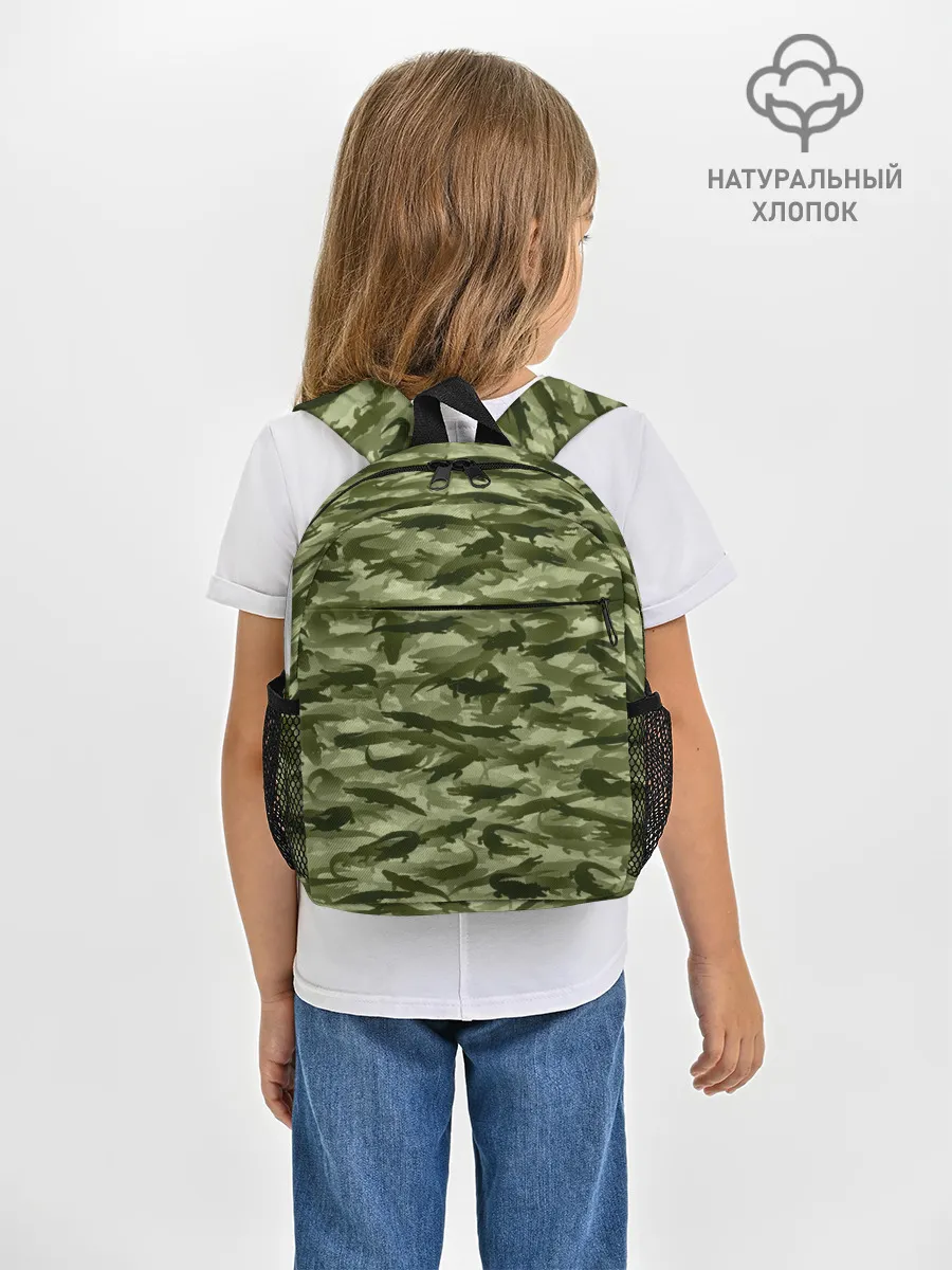 Рюкзак детский / Камуфляж с крокодилами