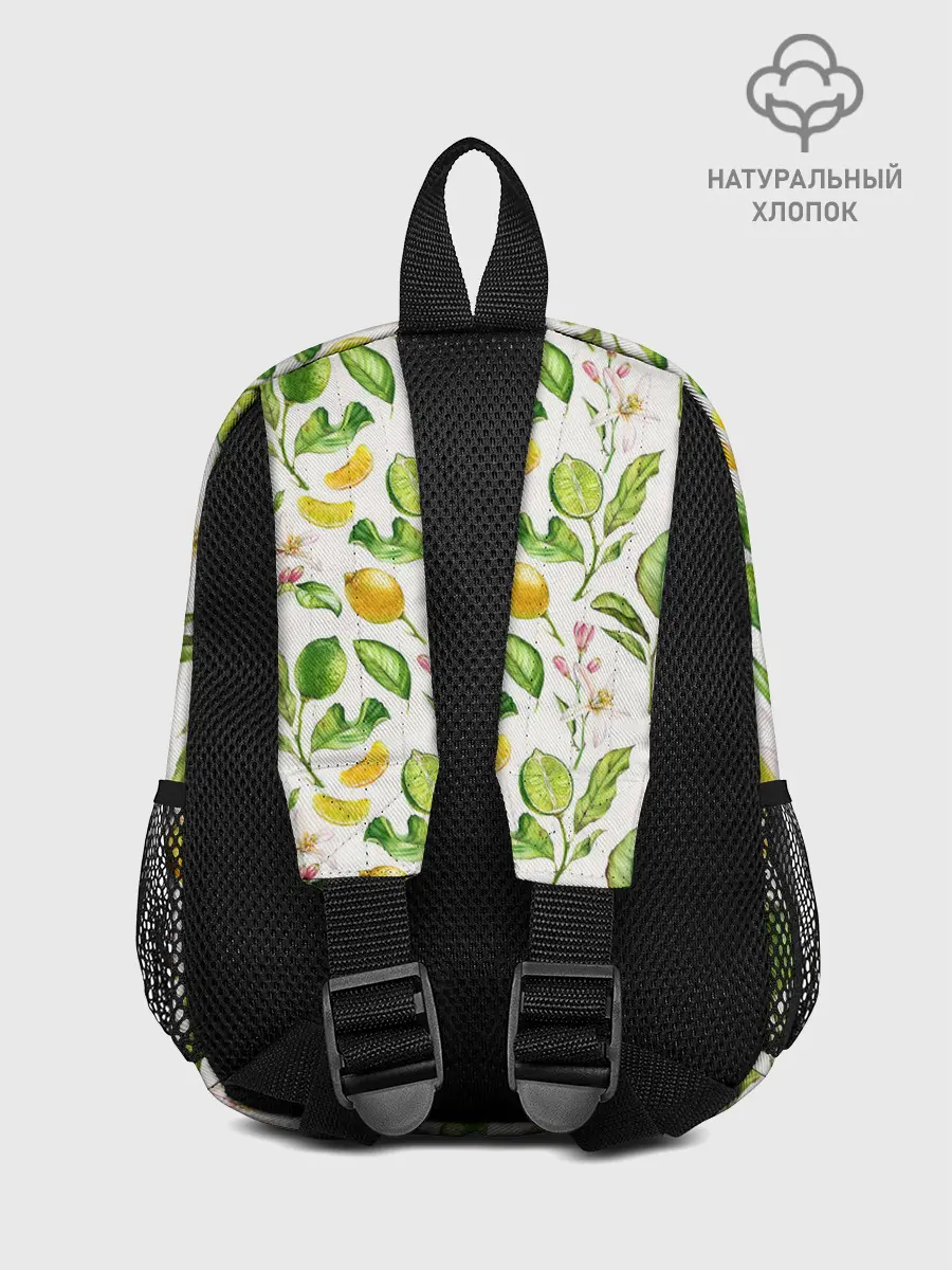 Рюкзак детский / Летний узор лимон ветки листья