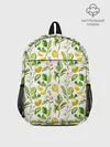 Рюкзак детский / Летний узор лимон ветки листья