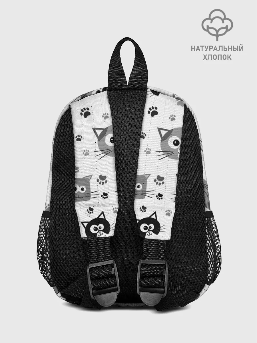 Рюкзак детский / Котики | ЧБ