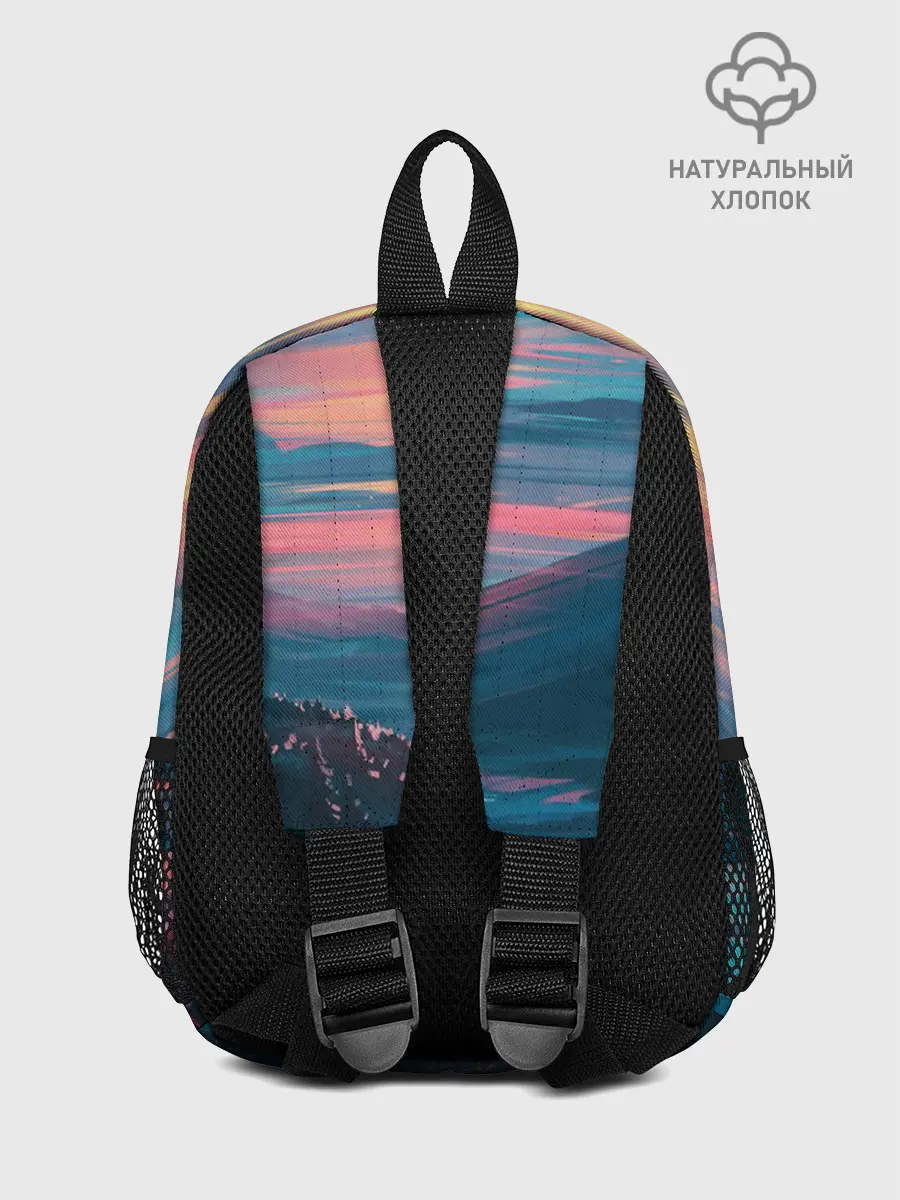 Рюкзак детский / Извилистая река закат природа