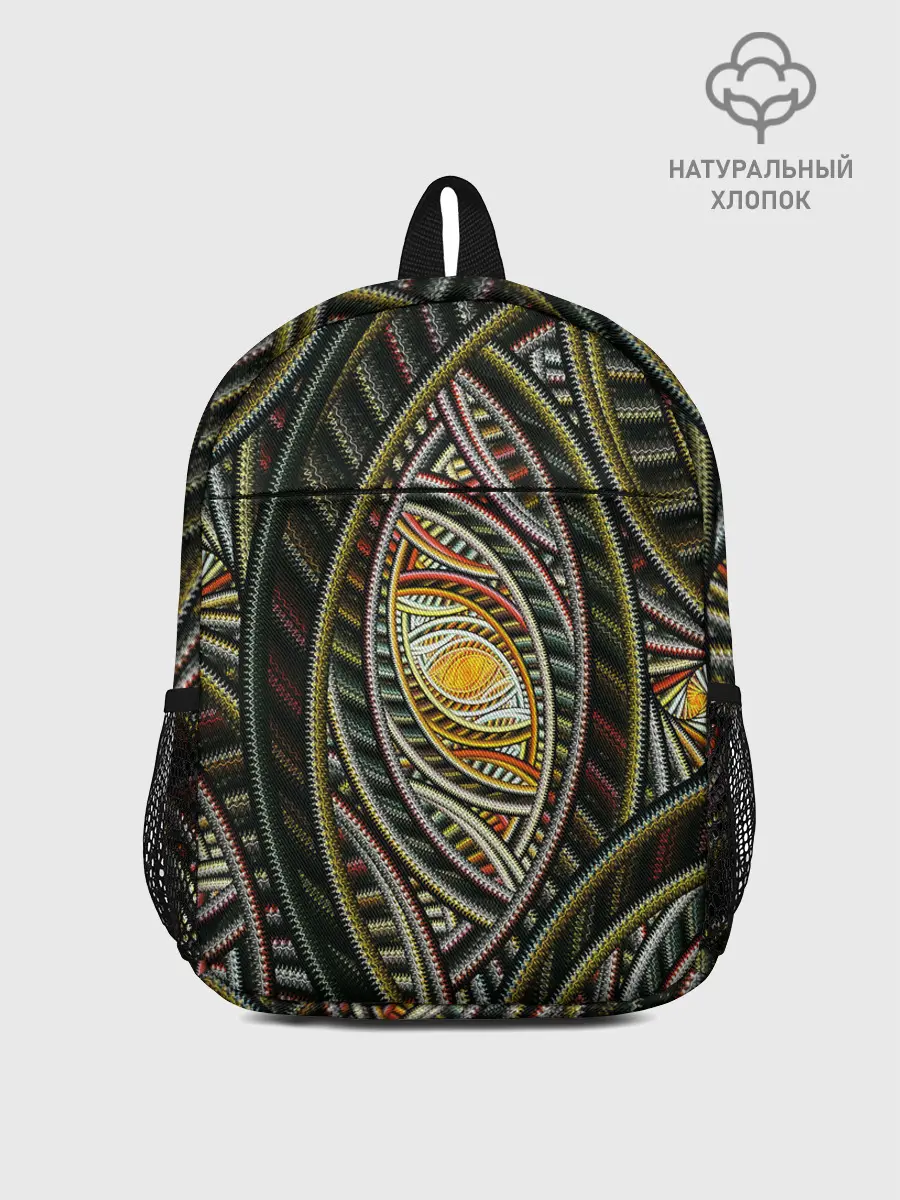 Рюкзак детский / Абстракция глаз узор линии
