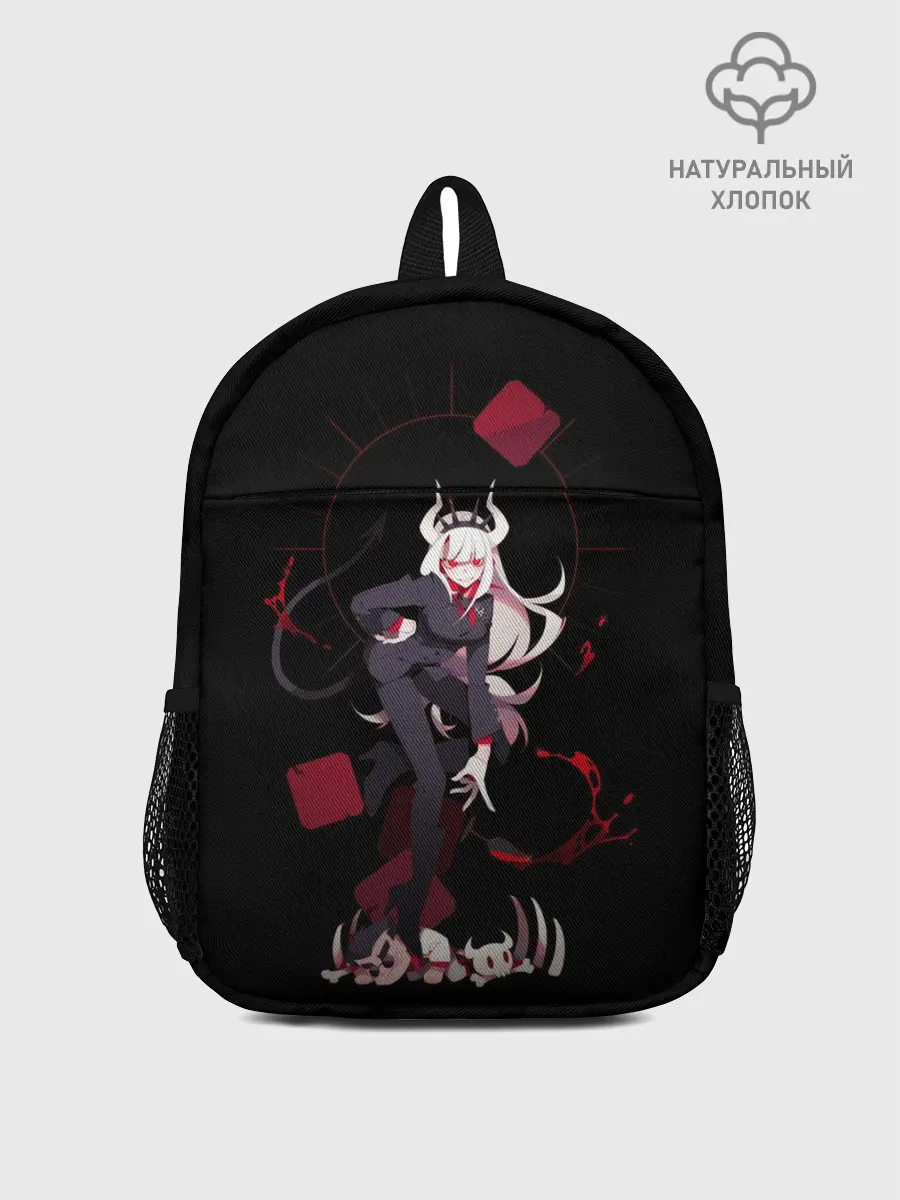 Рюкзак детский / Lucifer стоит злодейка Helltaker