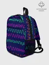 Рюкзак детский / Линии разными ручками на синем