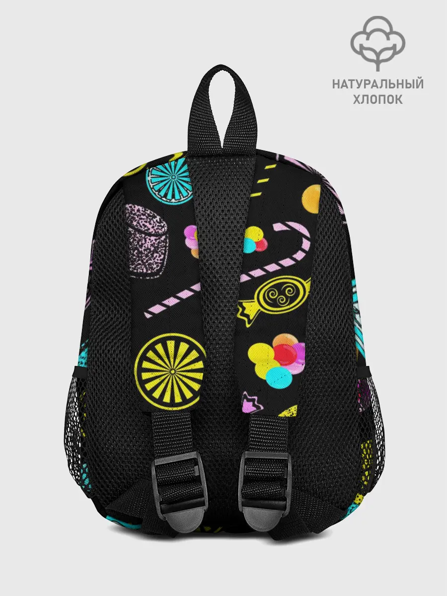 Рюкзак детский / Винсмок Санджи. Фон со сладостями