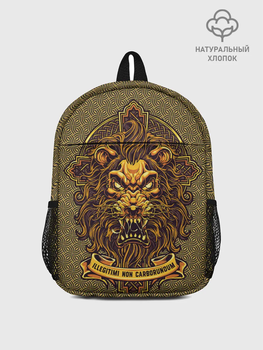 Рюкзак детский / Золотой лев на кресте