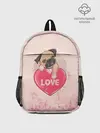 Рюкзак детский / Love Pug | Люблю мопса