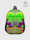 Рюкзак детский / КИСЛОТНЫЙ ФРАКТАЛ ГЕОМЕТРИЯ