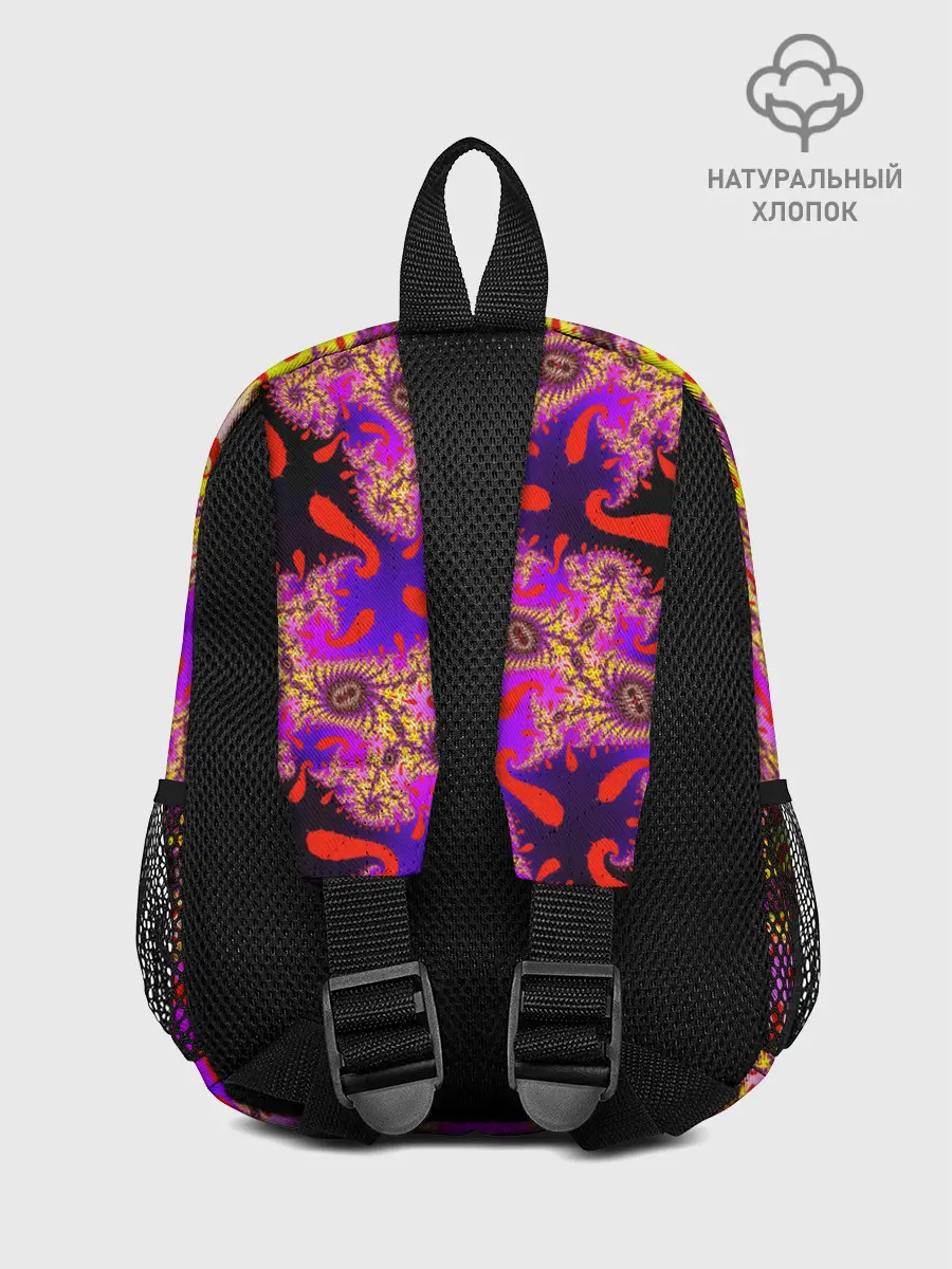 Рюкзак детский / НЕОНОВЫЙ РОЗОВЫЙ ФРАКТАЛ
