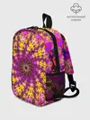 Рюкзак детский / НЕОНОВЫЙ РОЗОВЫЙ ФРАКТАЛ