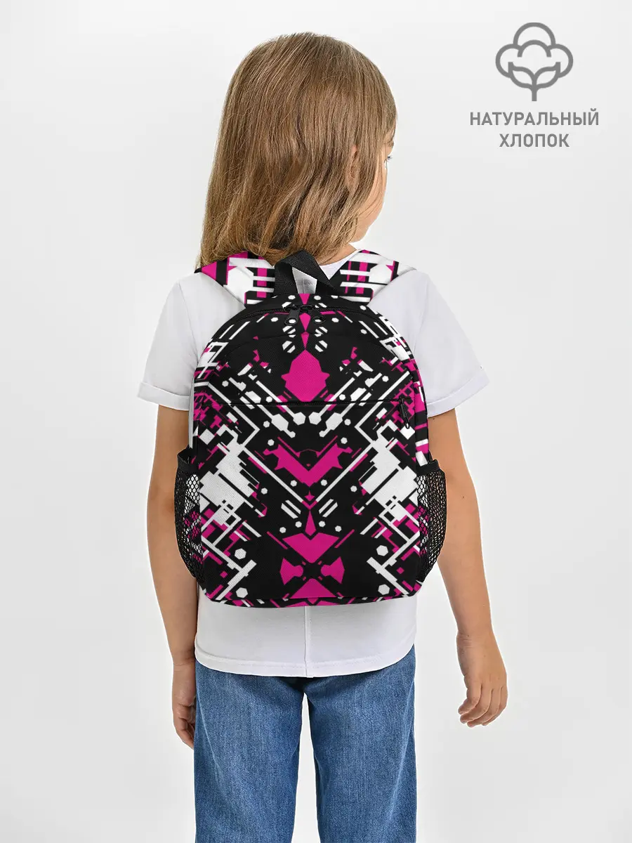 Рюкзак детский / КИБЕРПАНК,ФАНТАСТИКА,КРАСНЫЙ