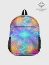 Рюкзак детский / Узоры / Абстракция /Неон