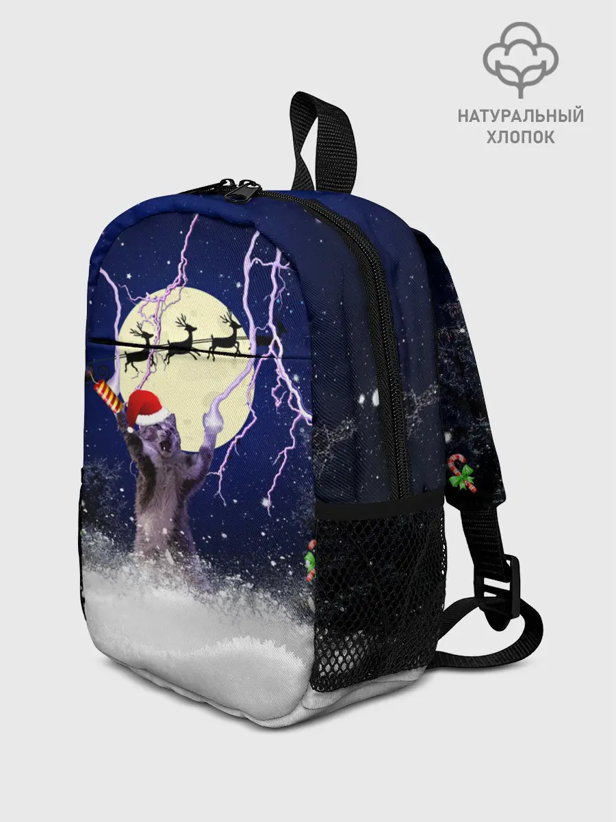 Рюкзак детский / Новогодний Кот