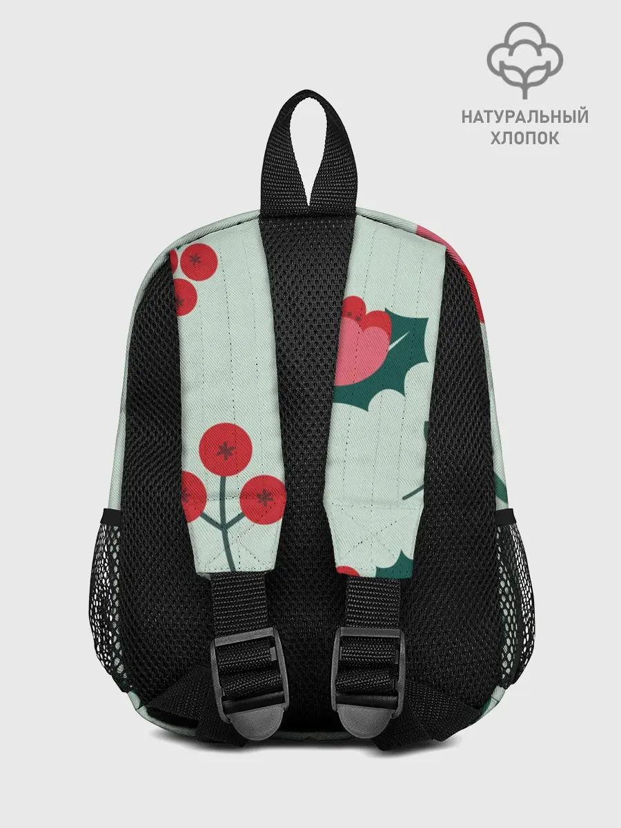 Рюкзак детский / цветы, ягоды, листья