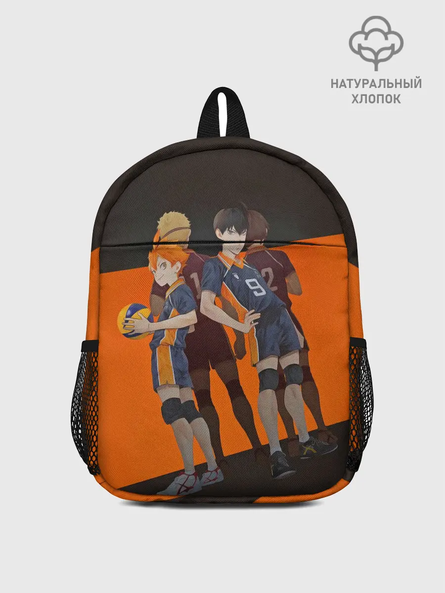 Рюкзак детский / Karasuno оранжевая полоса