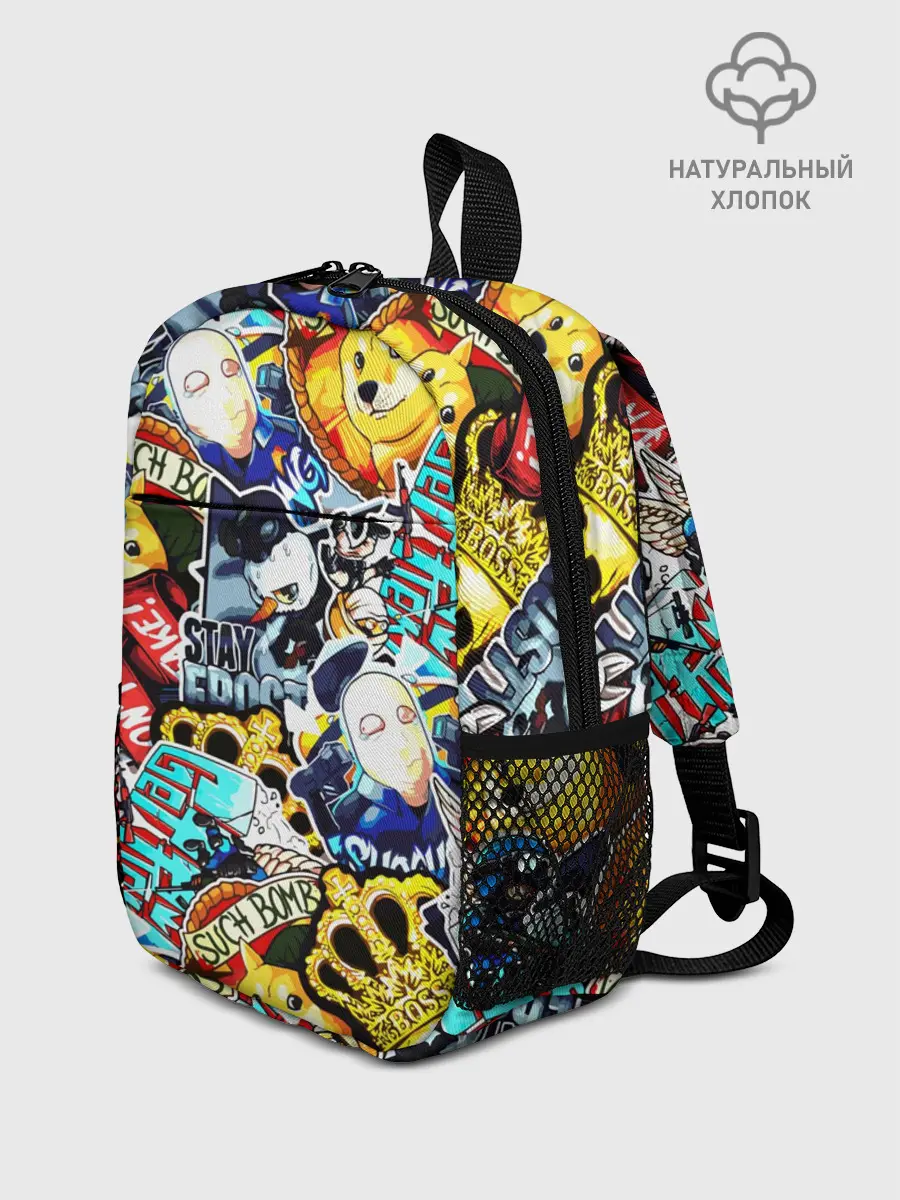 Рюкзак детский / CS GO STICKERBOMBING