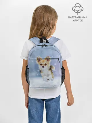 Рюкзак детский / Чихуахуа в снегу