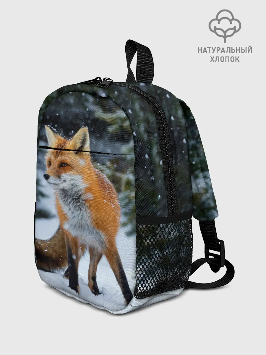 Рюкзак детский / Лиса в зимнем лесу