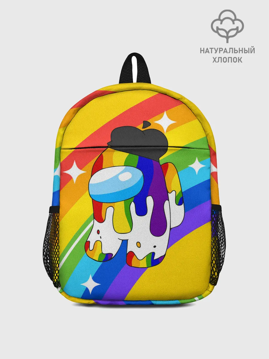 Рюкзак детский / AMONG US - Радужный