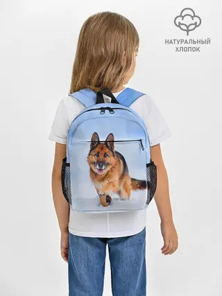 Рюкзак детский / Овчарка и снег