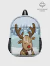 Рюкзак детский / Олень с кружкой