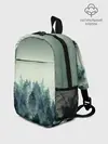 Рюкзак детский / акварельный лес градиент