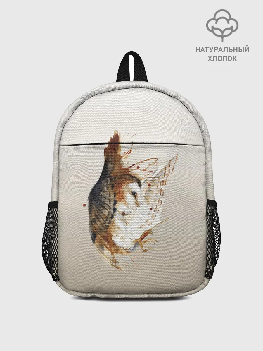 Рюкзак детский / летящая сова рисунок