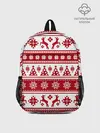 Рюкзак детский / Новый Год | Олени и снежинки