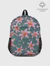 Рюкзак детский / Лилии на сером фоне