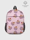 Рюкзак детский / Капкейки на розовом