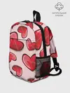 Рюкзак детский / Узор Сердечки для влюбленных
