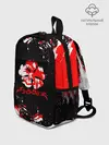 Рюкзак детский / Черный Клевер с ярким красным куском