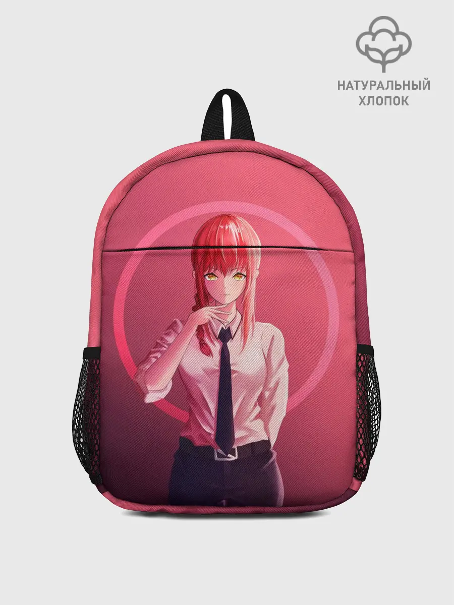 Рюкзак детский / Макима на красном фоне