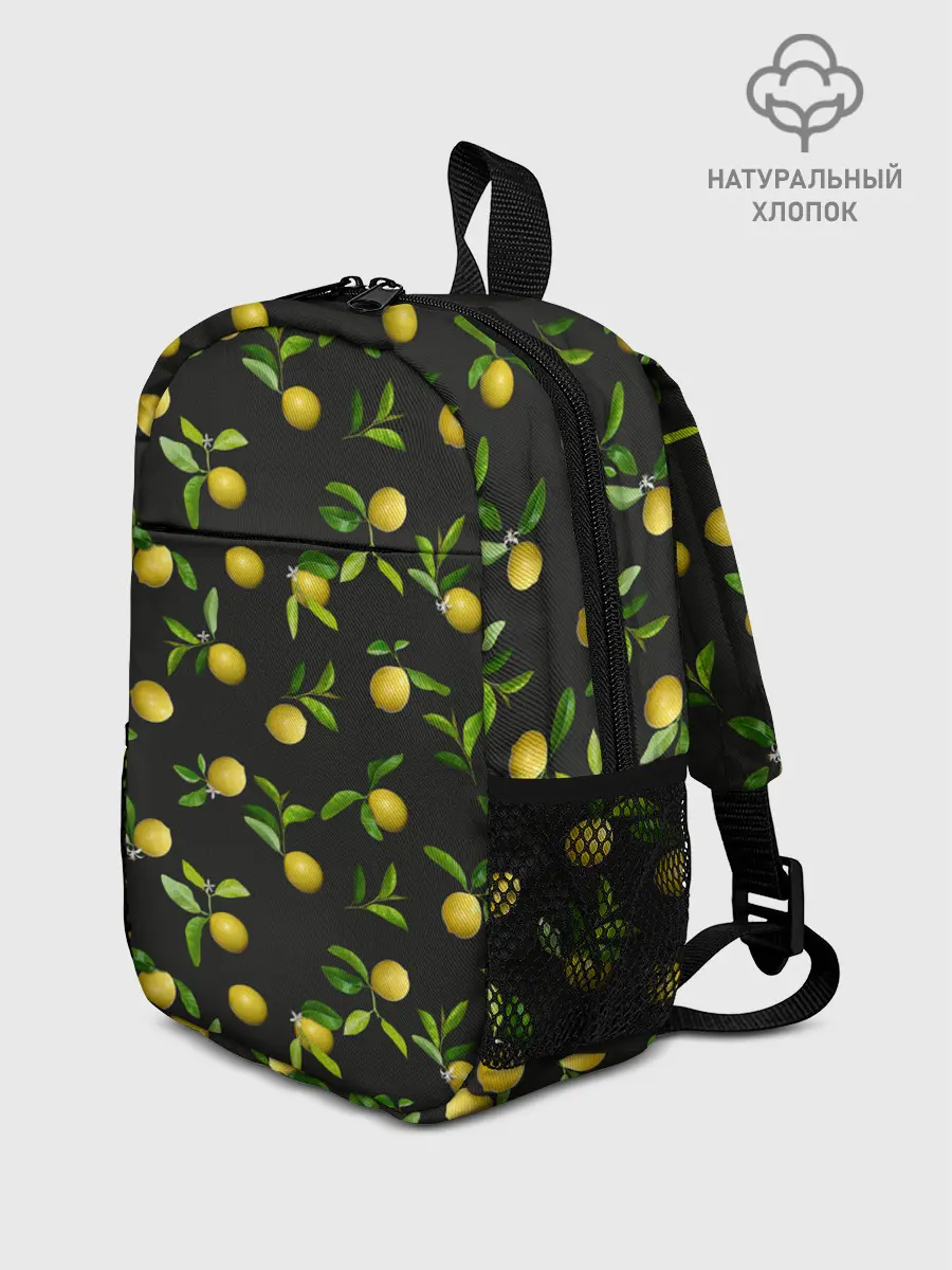 Рюкзак детский / Лимончики на черном