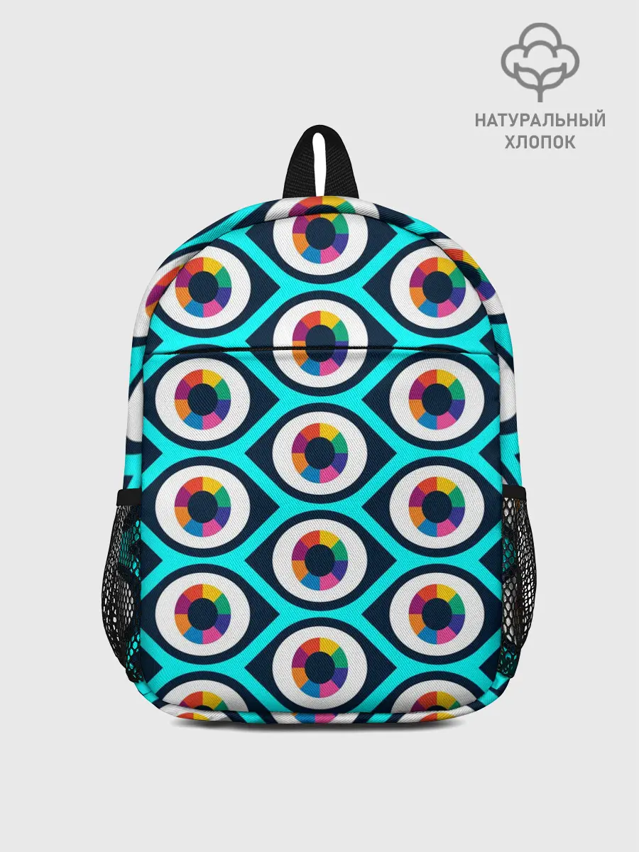 Рюкзак детский / Глаза паттерн