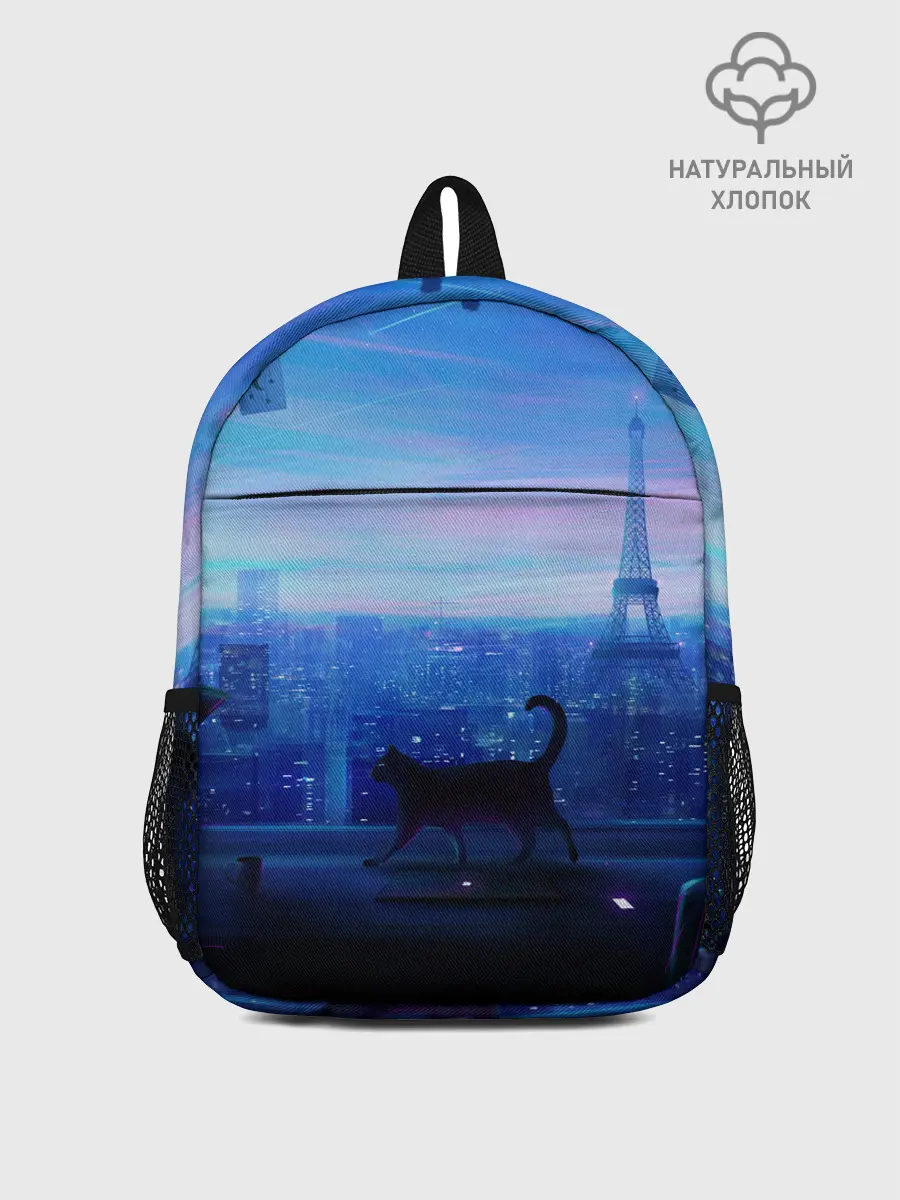 Рюкзак детский / Кошка арт окно