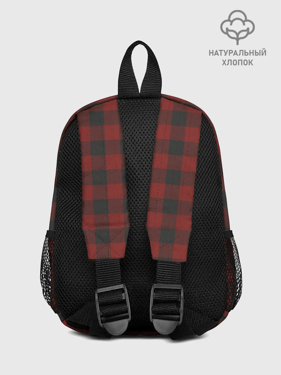 Рюкзак детский / Бордовая клетка